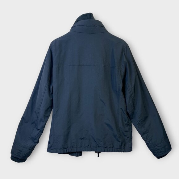 Abercrombie & Fitch Coat Men's LARGE Blue Red Fleece Lined Y2K - Picture 3 of 11